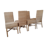 Lot of rattan chairs
