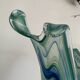 Vase vintage en verre de Murano bleu