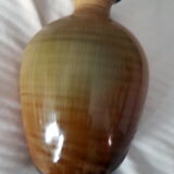 Vase céramique jaune moutarde XXe siècle Jean-Luc Noël