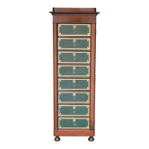 Elegant notary's cardboard box in mahogany, early 20th century.