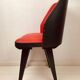 Bright red vintage cocktail chair 50s-60s