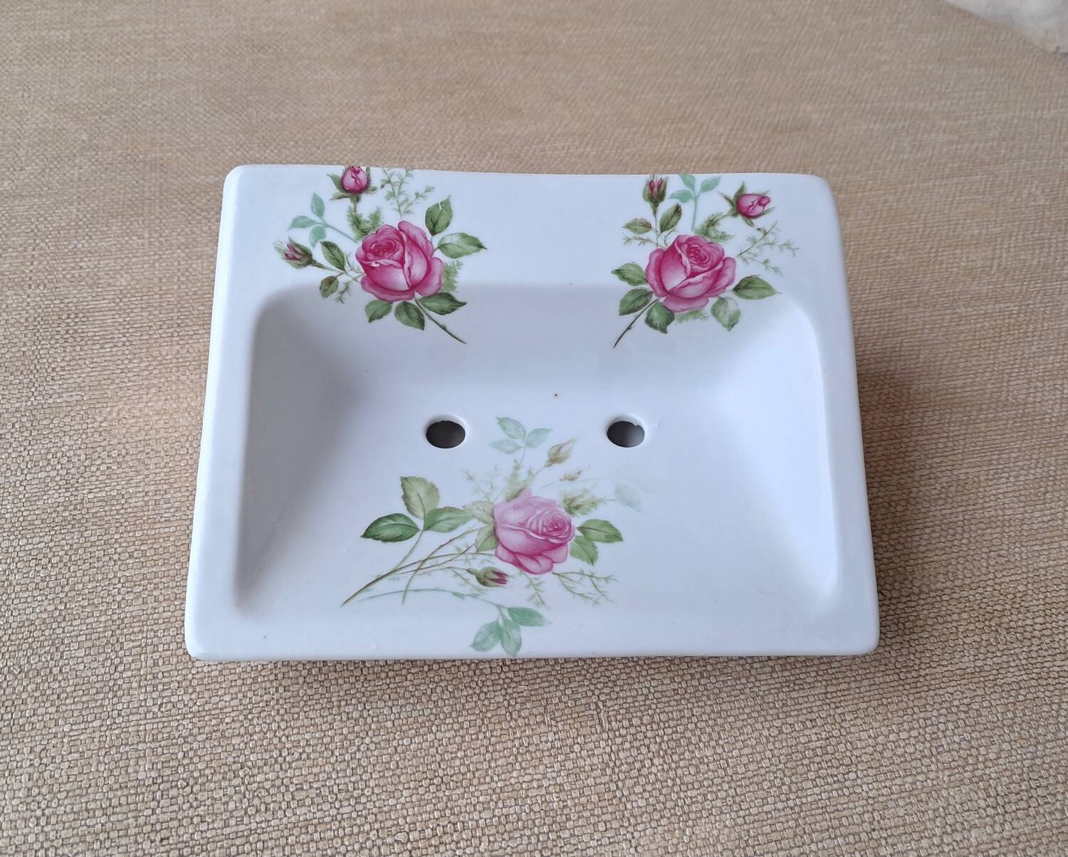 Antique ceramic soap dish