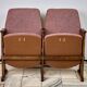 Vintage Red Folding Cinema Chairs, 1970s Czechoslovakia