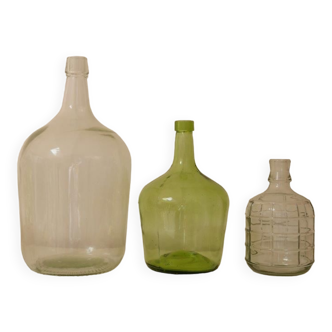 Set of 3 demijohns