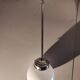 Art deco ball opaline white type brewery lamp