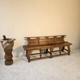 Banc chine XIXeme Orme Massif Temple