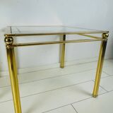 3 tables en laiton, 1980