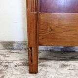 Old carved wooden headboard