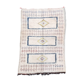 Vintage rug boucherouite 205/120 cm, hand woven Berber rug