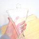 Blown glass wall-mounted bouquet holder vase