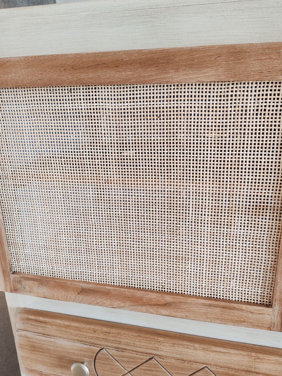 Vintage linen chest of drawers