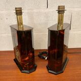 Pair of table lamps Éric Maville, Circa 70