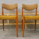 Paire de chaises couleur moutarde années 60/70