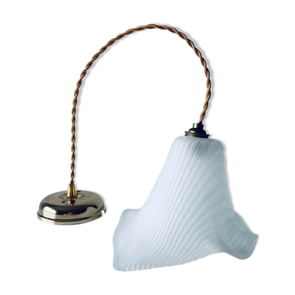 Suspension fleur en pâte de verre