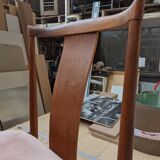 2 Nordic 1950s velvet chairs