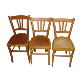 3 Lutherna bistro chairs from 1930/40