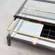 Rare Maison Jansen (attr.) sliding coffee table with bottle holder