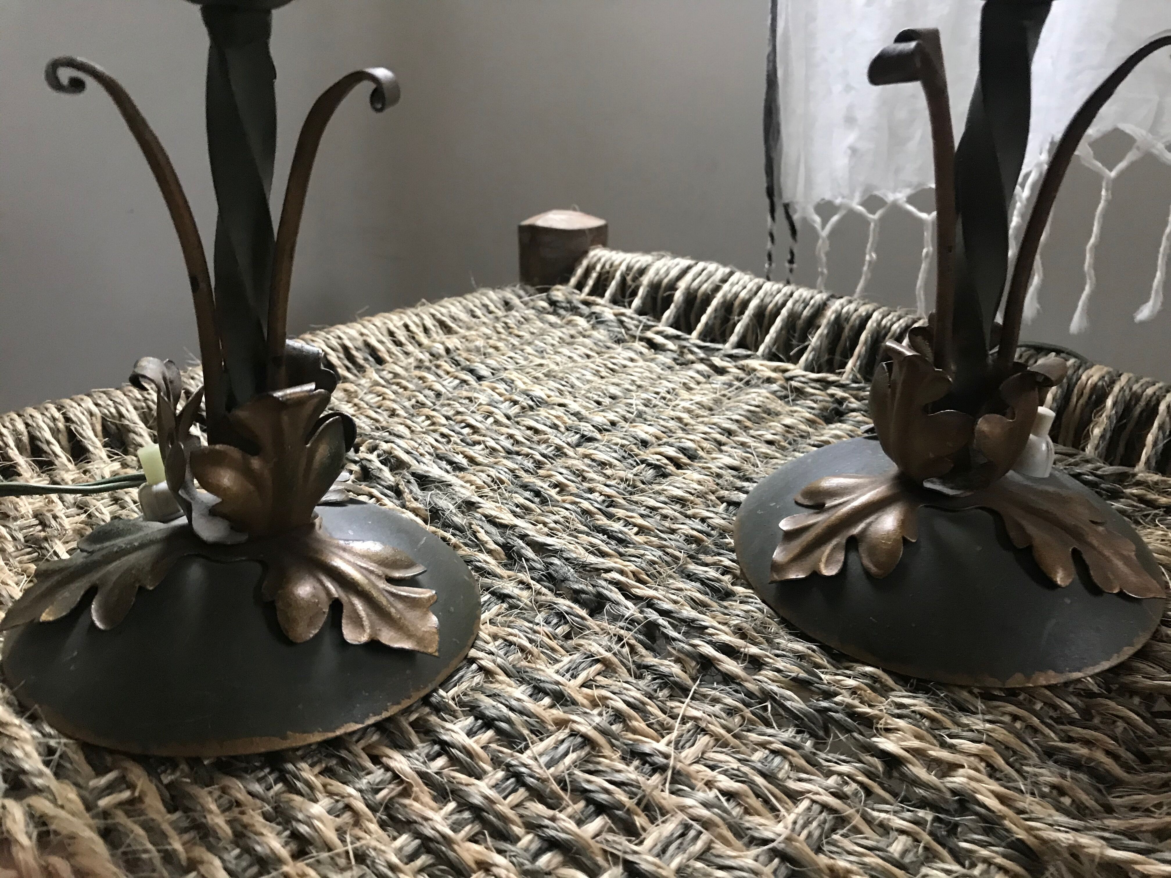 Pair of bedside lamps