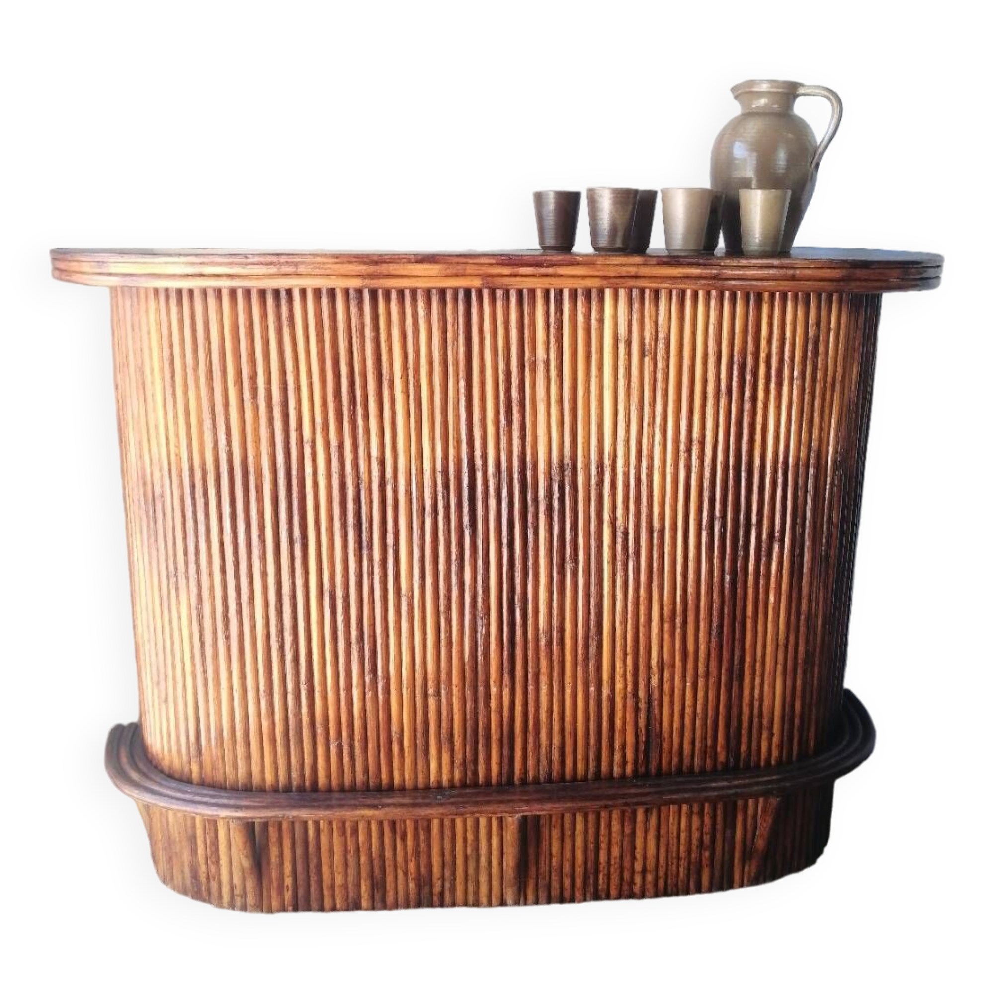 Bamboo and rattan tiki bar, 1940