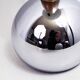 Lampe de table en hêtre et métal chromé
