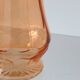 Large glass vase, apricot, French vintage, authentic
