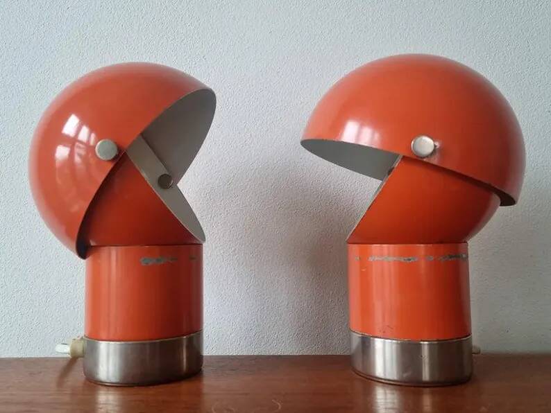 Pair of Mid-Century Table Lamps Designed by Pavel Grus, Kamenicky Senov, 1960s
