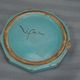 Octagonal blue-green ceramic pot and pouch Lifas / Alice Sordet-Bonifas (1902-1975)