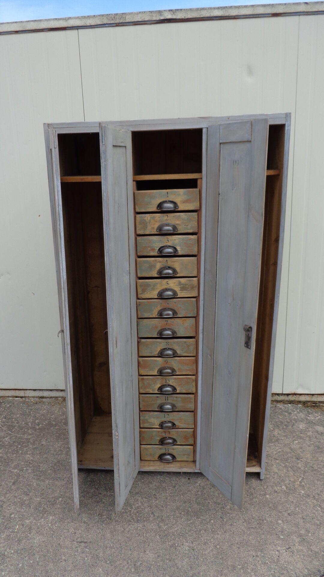 Factory locker room Cabinet wood