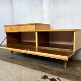 Furniture TV/hifi enfilade vintage door flap 1950 1960 retro