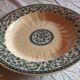 Plat de forme, plat de service, corbeille à fruits en faïence de Gien