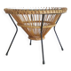 Table basse rotin 1950