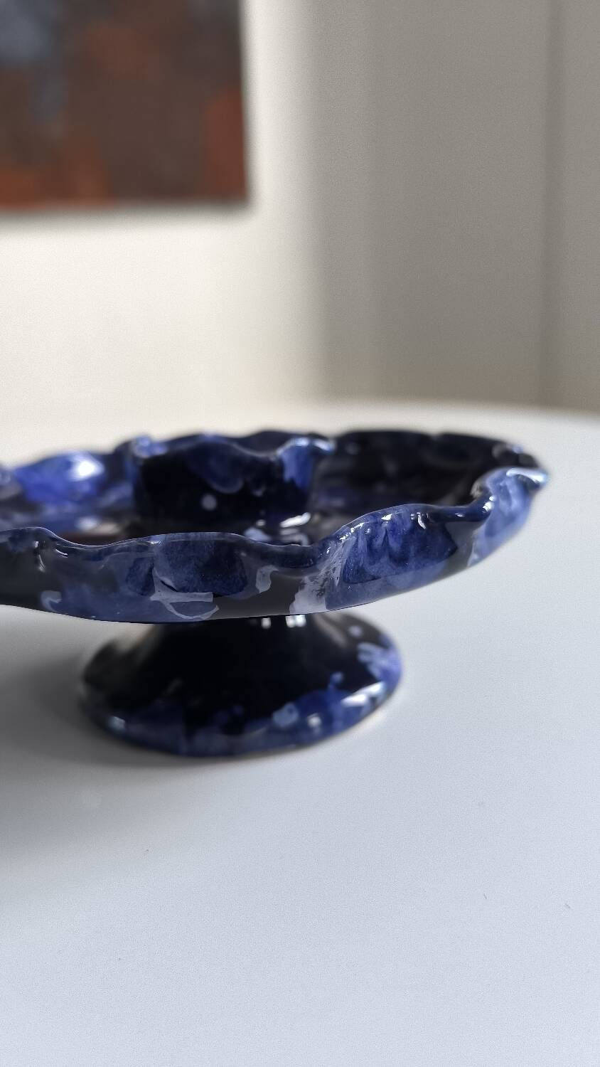 Morvan earthenware candle holder