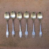 Series of six small spoons.