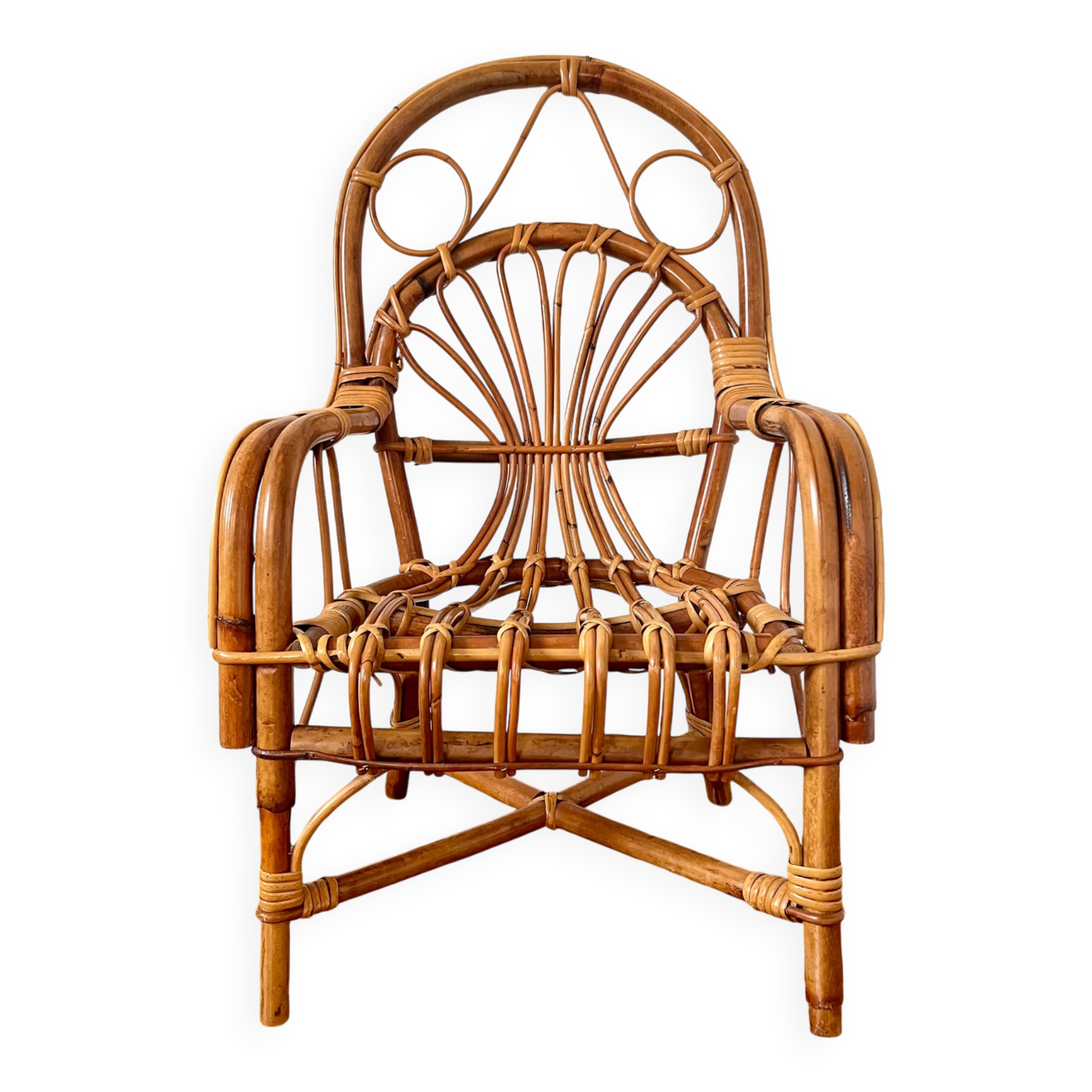 Rattan armchair for children
