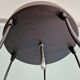 Cascade chandelier in chrome metal and smoked glass, 1970s