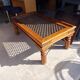 Table basse bois et fer style indien