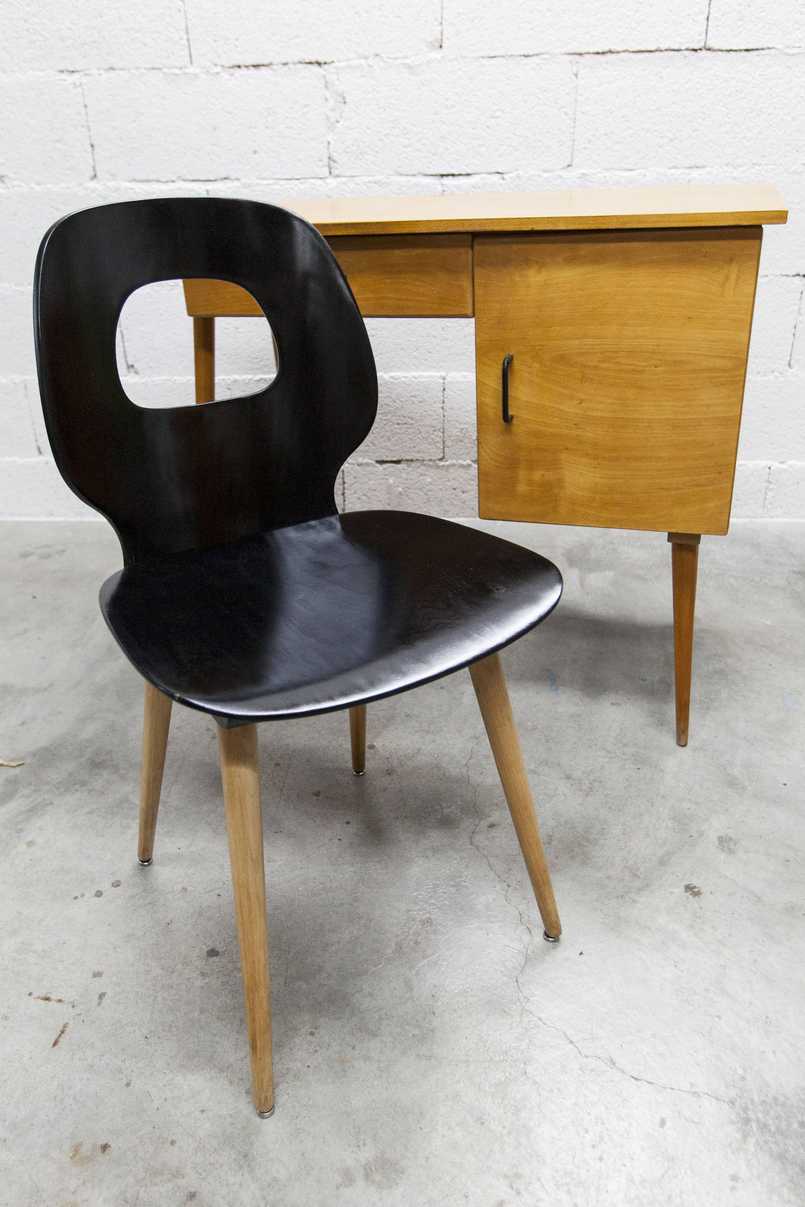 Ensemble bureau et chaise "Oeil" Baumann 1960