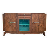 3-door, 2-drawer walnut veneer sideboard, 1960s