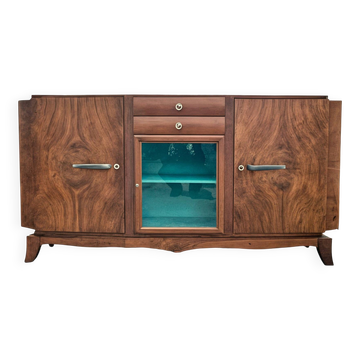 3-door, 2-drawer walnut veneer sideboard, 1960s