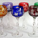 Coloured glasses from the Etzel crystal factory in Bitche Saint Louis