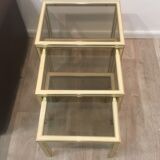 3 pull out tables by Jean-Claude Mahey 1970