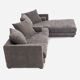 Canapé d'angle KOPENHAGA gris, design scandinave