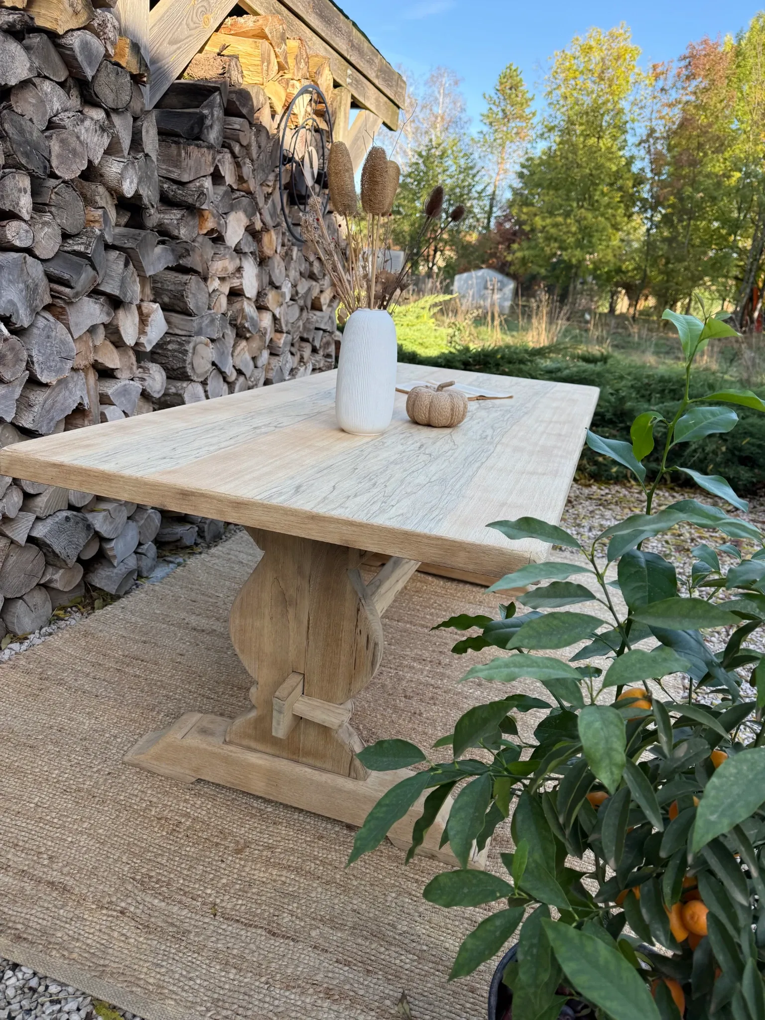 Table monastère 188cm frêne massif