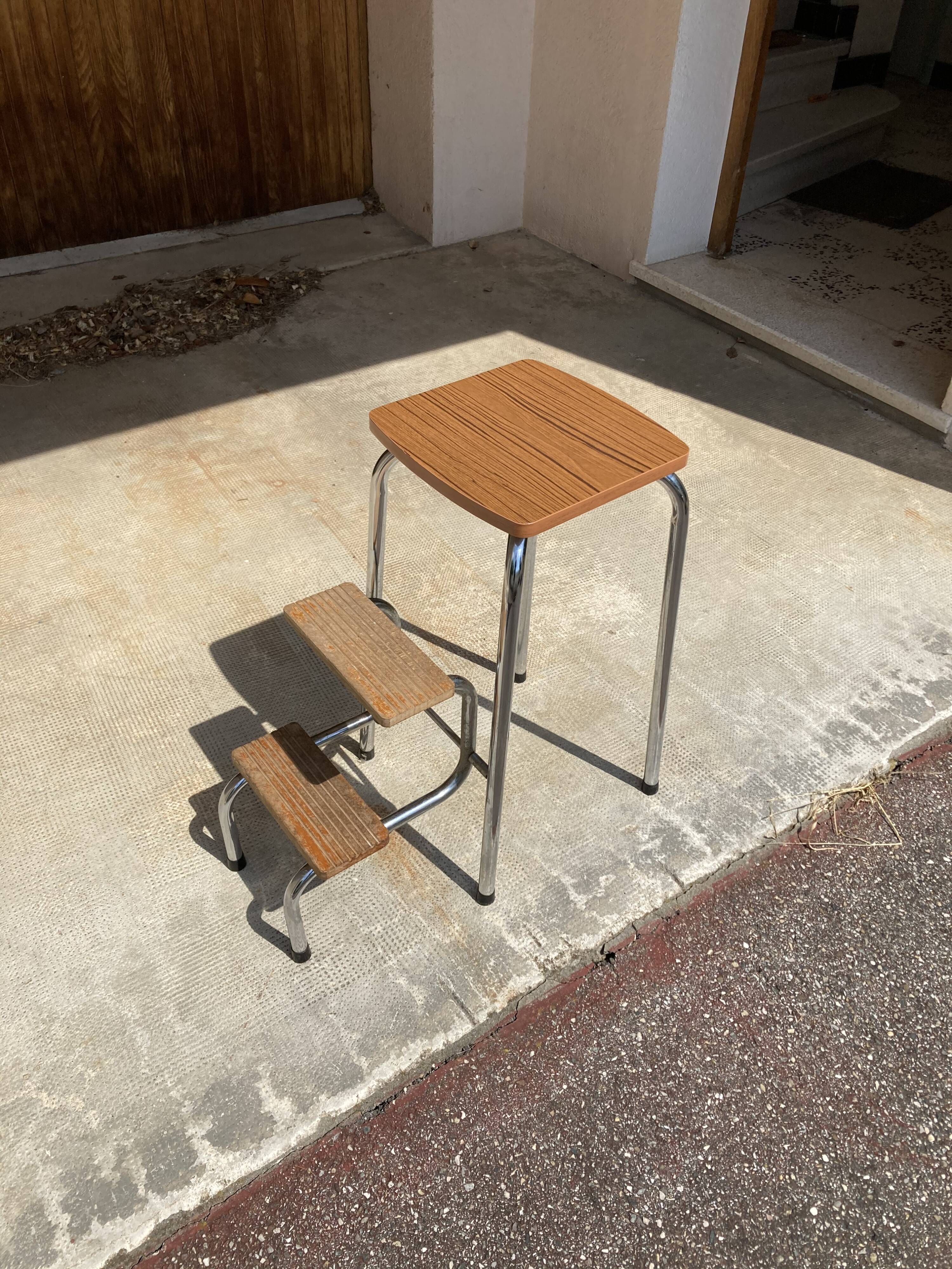 Escabeau Formica vintage