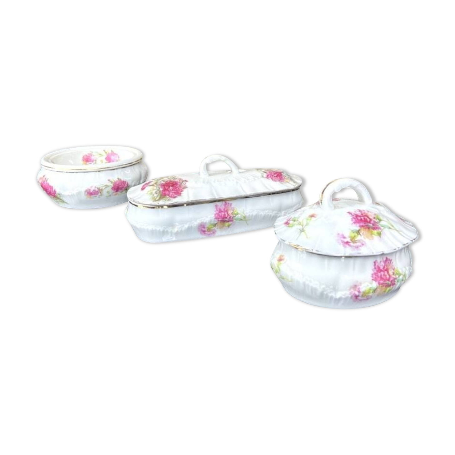 Porte-savon verre et brosses à dents en porcelaine