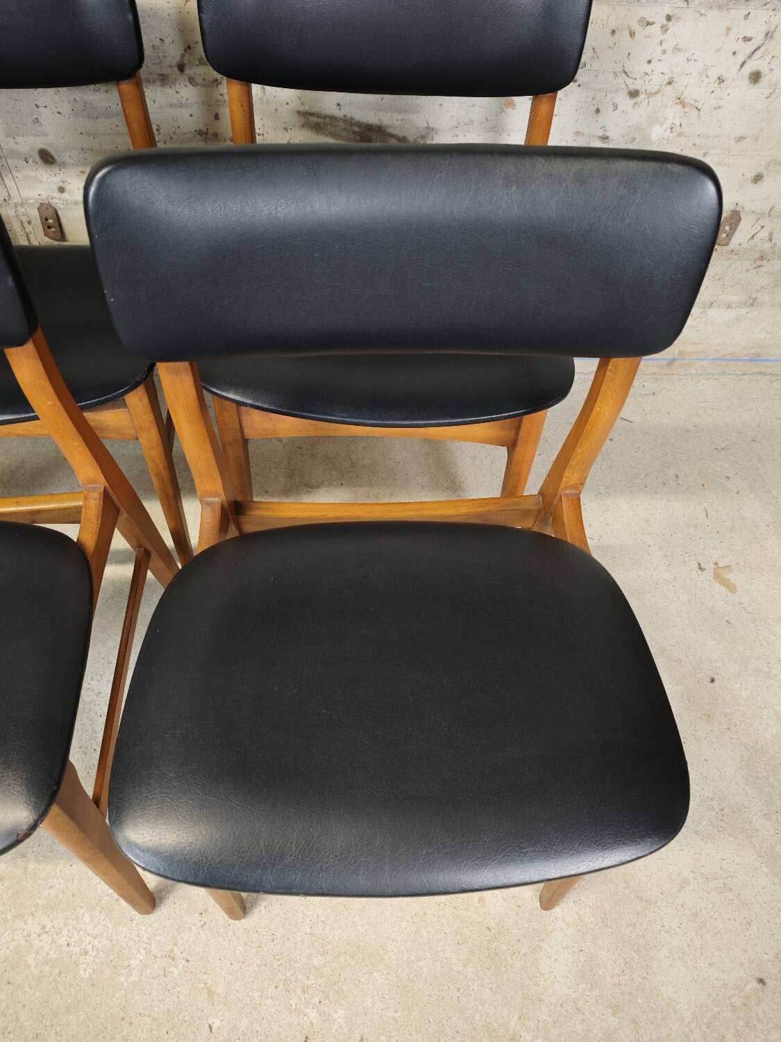 Lot de 6 chaises vintage