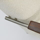 Canapé Danemark années 1960 bouclé beige