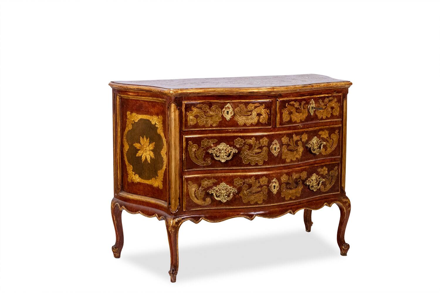 Venetian Louis XV style chest of drawers. 1950s.