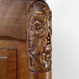 Art Deco walnut display cabinet, France, Circa 1920