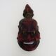 Old Japanese mask in polychrome wood. 70s 80s